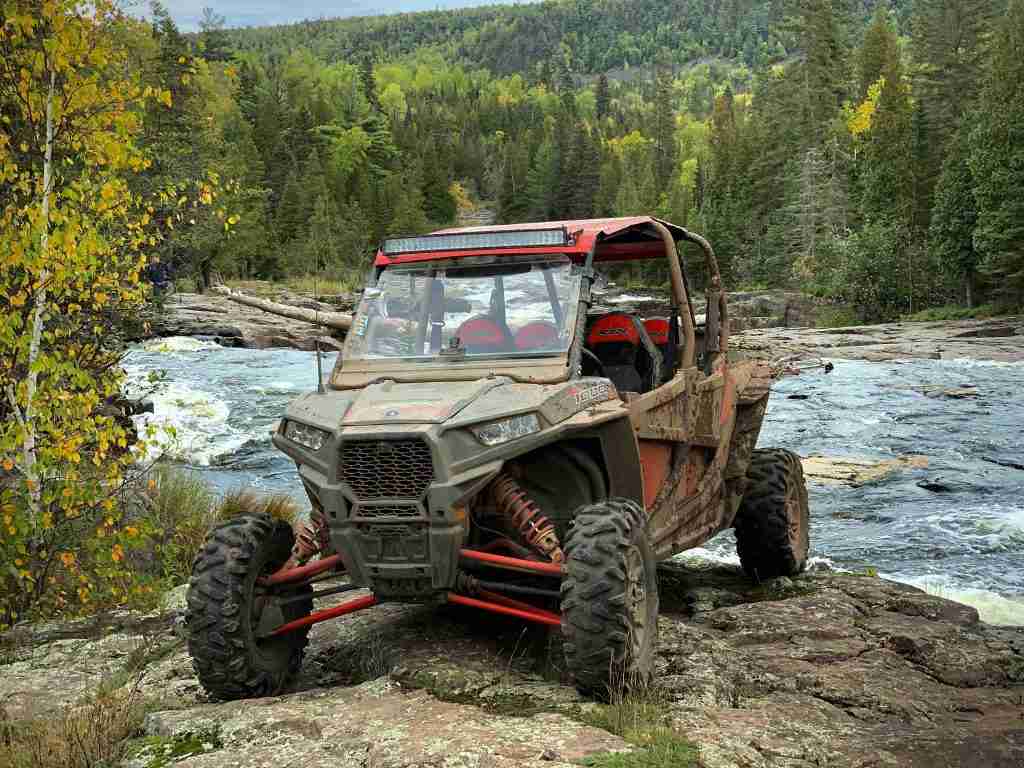 ATV near the Beaver River in Beaver Bay, MN